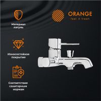 Смеситель для ванны Orange Karl M05-100cr Хром — фото 8, Смеситель для ванны