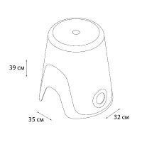 Товар: Корзина для белья Fixsen Wendy FX-7073-89 Синяя - фото 2 Корзина для белья Fixsen Wendy FX-7073-89 Синяя — фото 2, Корзины для белья