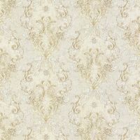 Обои Decori-Decori Amore 82856 Винил на флизелине (1,06*10,05) Бежевый, Вензель — фото 1, Обои для стен