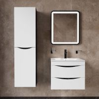 Тумба с раковиной Iddis Cloud 60 подвесная Белая матовая Черный мрамор арт-CLO60B0i95K — фото 7, Тумбы с раковиной