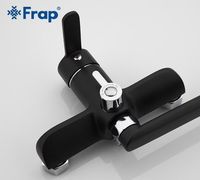 Товар: Смеситель для ванны Frap H42 F2242 универсальный Черный матовый Хром - фото 3 Смеситель для ванны Frap H42 F2242 универсальный Черный матовый Хром — фото 3, Смесители
