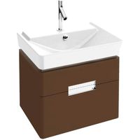 Тумба под раковину Jacob Delafon Reve 60 подвесная Светло-коричневая арт-EB1134-G80 — фото 1, Тумбы под раковину