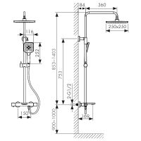Товар: Душевая система Kaiser Serio 05382-15 с термостатом Вороненая сталь - фото 7 Душевая система Kaiser Serio 05382-15 с термостатом Вороненая сталь — фото 7, Душевое оборудование. Душевая программа