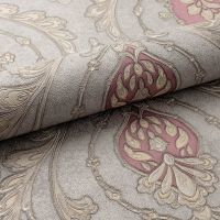 Обои Fipar Grand Classic R 28015 Винил на флизелине (1,06*10,05) Серый/Красный, Орнамент — фото 3, Обои для стен