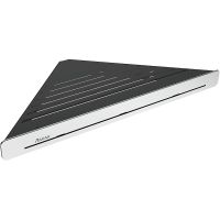 Металлическая полка Ravak Slim C X07P576 угловая Черный Хром — фото 1, Полки для ванной и душа