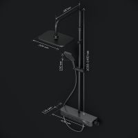 Товар: Душевая система AM.PM Func F078F722 Черная матовая - фото 18 Душевая система AM.PM Func F078F722 Черная матовая — фото 18, Душевые стойки