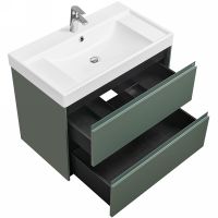 Товар: Тумба под раковину Roca Ona 80 A857630513 подвесная Зеленая матовая - фото 2 Тумба под раковину Roca Ona 80 A857630513 подвесная Зеленая матовая — фото 2, Мебель для ванной