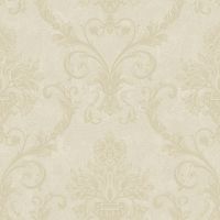 Обои Bernardo Bartalucci Carnazza 5055-6 Винил на флизелине (1,06*10) Бежевый, Дамаск — фото 1, Обои для стен