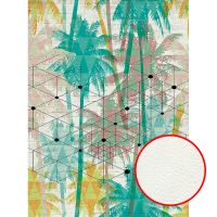 Фреска Ortograf Oasis 32772 Фактура флок FLK Флизелин (2*2,7) Разноцветный, Деревья/Геометрия — фото 1, Фрески