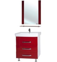 Товар: Зеркало Bellezza Рокко 70 4613711030035 с полкой Красное - фото 2 Зеркало Bellezza Рокко 70 4613711030035 с полкой Красное — фото 2, Мебель для ванной