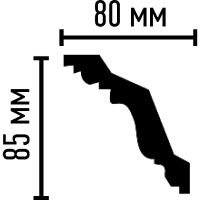 Карниз Decomaster 95024 2400x85x80 мм — фото 2, Карнизы