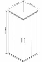Товар: Душевой уголок Vincea Garda 120х110 VSS-1G1112CH профиль Хром стекло шиншилла - фото 11 Душевой уголок Vincea Garda 120х110 VSS-1G1112CH профиль Хром стекло шиншилла — фото 11, Прямоугольные душевые уголки