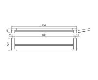 Товар: Полотенцедержатель Ravak 10° X07P326 двойной Хром - фото 2 Полотенцедержатель Ravak 10° X07P326 двойной Хром — фото 2, Полотенцедержатели
