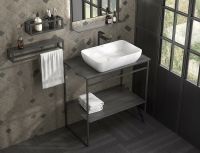 Раковина-чаша Kerama Marazzi Plaza 55 PLR.wb.55 Белая глянцевая — фото 6, Раковины накладные