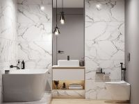 Керамогранит Meissen Dream белый ректификат 16665 44,8х89,8 см — фото 2, Керамогранит