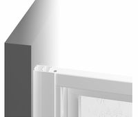 Душевая дверь Ravak Supernova SRV2-80 S 14V40U02Z1 профиль Сатин стекло Transparent — фото 7, Раздвижные душевые двери