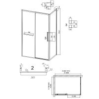 Товар: Душевой уголок Grossman Style 100х80 120.K33.05.1080.10.00 профиль Хром стекло прозрачное - фото 11 Душевой уголок Grossman Style 100х80 120.K33.05.1080.10.00 профиль Хром стекло прозрачное — фото 11, Прямоугольные душевые уголки