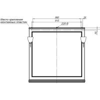 Зеркало Aquanet Валенса New 105 238830 Белое матовое — фото 7, Мебель для ванной
