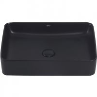 Раковина-чаша Abber Rechteck 51 AC2207MB Черная матовая — фото 3, Раковины накладные