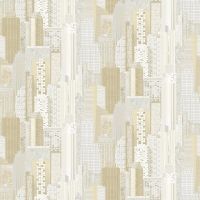 Обои Bruno Zoff Silver 60115-1 Фольга на флизелине (1,06*10,05)  Бежевый, Геометрия — фото 2, Обои для стен