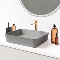 Раковина-чаша Grossman 48 GR-3016GM Серая матовая — фото 2, Раковины накладные