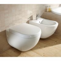 Биде Villeroy&Boch Subway 74000001 подвесное Альпийский белый — фото 2, Биде подвесные
