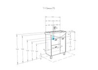 Товар: Тумба под раковину Aquaton Бекка PRO 70 1A208701BAC20 Белый Дуб сомерсет - фото 4 Тумба под раковину Aquaton Бекка PRO 70 1A208701BAC20 Белый Дуб сомерсет — фото 4, Мебель для ванной
