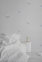 Обои Alessandro Allori Rebecca 15004-5 Винил на флизелине (1,06*10,05) Серый, Бабочки — фото 2, Обои для стен