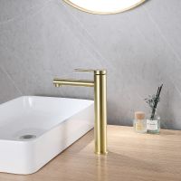 Товар: Смеситель для раковины Abber Emotion AF8811G Золото матовое - фото 2 Смеситель для раковины Abber Emotion AF8811G Золото матовое — фото 2, Смесители