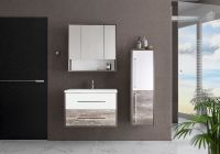 Тумба под раковину Style Line Экзотик 65 Plus подвесная Белый Светлое дерево — фото 3, Мебель для ванной