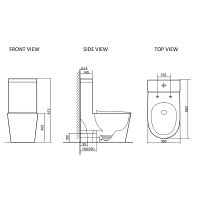 Товар: Унитаз моноблок SantiLine SL-5029MB Черный матовый с бачком и сиденьем Микролифт - фото 3 Унитаз моноблок SantiLine SL-5029MB Черный матовый с бачком и сиденьем Микролифт — фото 3, Напольные унитазы