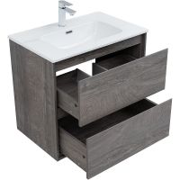 Тумба под раковину Aquanet Милан 70 336373 подвесная Дуб рошелье — фото 3, Тумбы под раковину