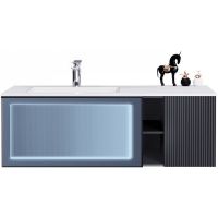 Тумба с раковиной Orans BC-9013-1200L 120 90131200L подвесная Matt Deep Ocean — фото 1, Тумбы с раковиной