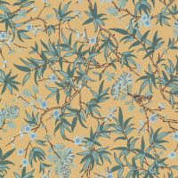 Обои Lutece Les Essentiels 11211402 Винил на флизелине (0,53*10,05) Бежевый/Зеленый, Цветы — фото 1, Обои для стен