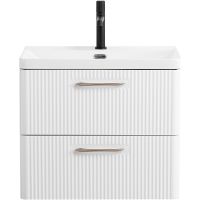 Тумба под раковину BelBagno Due 50 DUE-500-2C-SO-BL-P подвесная Bianco Lucido — фото 1, Тумбы под раковину