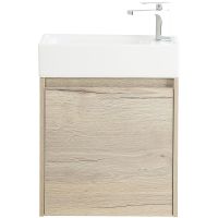 Тумба под раковину BelBagno Kraft Mini 50 R KRAFT MINI-500/260-1A-SO-RGB-R подвесная Rovere Galifax Bianco — фото 2, Тумбы под раковину