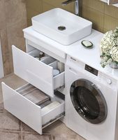 Тумба под раковину Vigo Urban 60 tn.URB.60.2Y Белая — фото 5, Тумбы под раковину