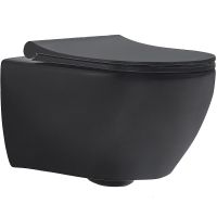 Унитаз биде beWash Bogen 88303670 подвесной Черный матовый с сиденьем Микролифт — фото 1, Унитазы