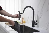 Смеситель для кухни Aquatek Европа Черный матовый арт-AQ1384MB — фото 8, Смесители для кухни