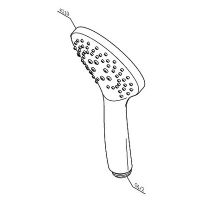 Душевая лейка AM.PM Gem F0290064 Хром — фото 4, Лейки для душа