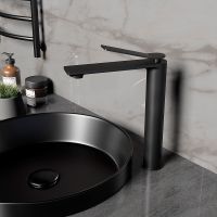 Смеситель для раковины Vincea Verse Черный матовый арт-VBF-2VE2MB — фото 2, Смесители для раковины