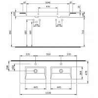 Товар: Раковина Bocchi Milano 120 1111-004-0126 двойная Черная матовая - фото 2 Раковина Bocchi Milano 120 1111-004-0126 двойная Черная матовая — фото 2, Раковины