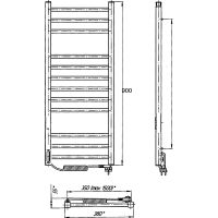Товар: Электрический полотенцесушитель Laris Астор ЧК12 350х900 R 73207668 Белый муар - фото 8 Электрический полотенцесушитель Laris Астор ЧК12 350х900 R 73207668 Белый муар — фото 8, Электрические полотенцесушители