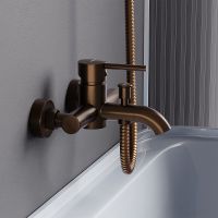 Товар: Смеситель для ванны Damixa Scandinavian Pure 361000500 Розовое золото - фото 2 Смеситель для ванны Damixa Scandinavian Pure 361000500 Розовое золото — фото 2, Смесители