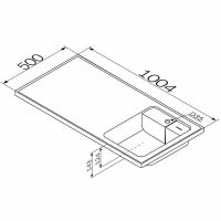 Раковина AM.PM X-Joy 100 R M85AWPR1001WG с местом под стиральную машину Белая — фото 8, Раковины на стиральную машину