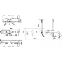 Товар: Смеситель для ванны Paffoni Light LIG001ST Сталь - фото 2 Смеситель для ванны Paffoni Light LIG001ST Сталь — фото 2, Смесители
