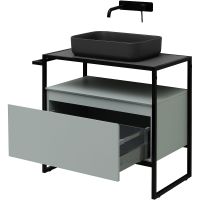 Тумба под раковину Allen Brau Priority 80 1.31002.PWM Папирус матовый — фото 14, Тумбы под раковину