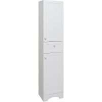 Шкаф пенал Runo Мерида 35 R 00-00000965 Белый — фото 1, Пеналы для ванной комнаты