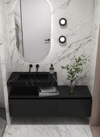 Товар: Раковина Boheme Armadi Art Flat 80 859-080-NM Черный мрамор - фото 2 Раковина Boheme Armadi Art Flat 80 859-080-NM Черный мрамор — фото 2, Раковины