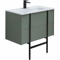 Тумба под раковину Allen Brau Reality 80 1.32005.CGM подвесная Олива матовая — фото 15, Мебель для ванной